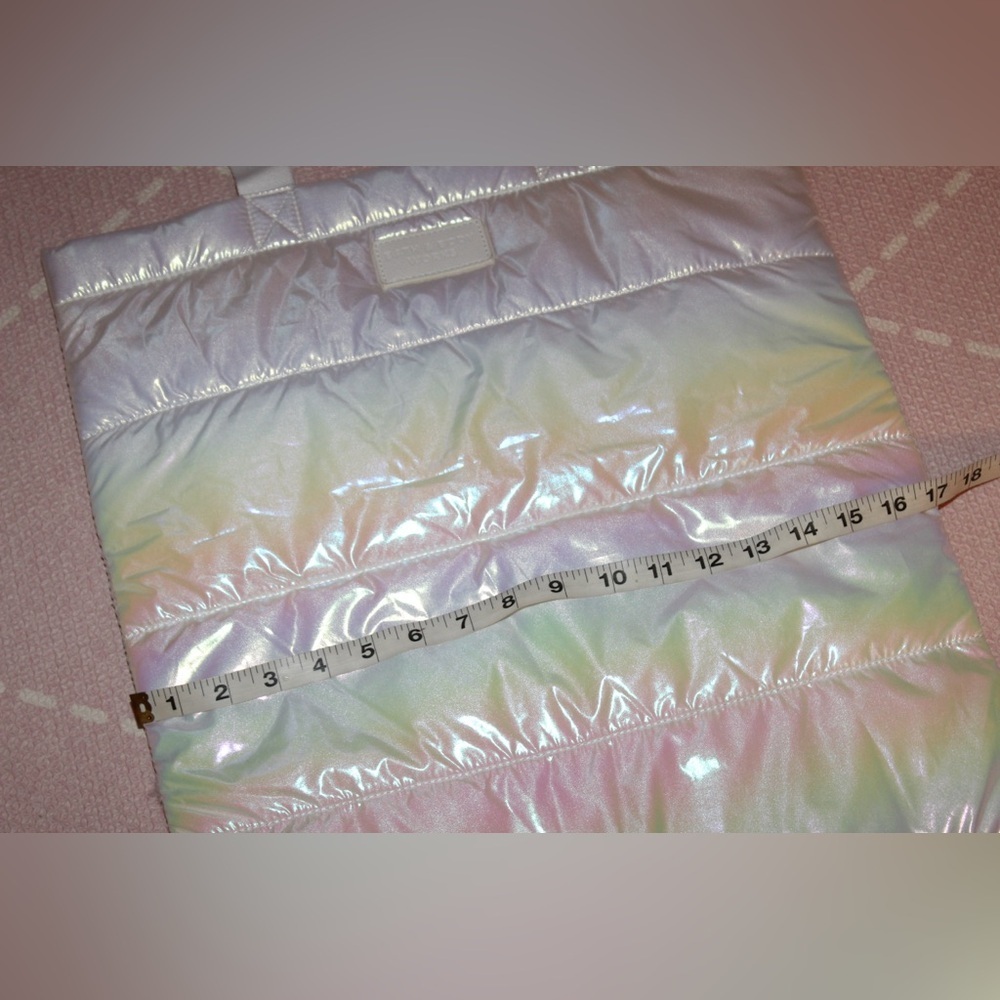 Bath & Body Works Iridescent Puffy Tote Bag 2023 NWT - Picture 4 of 5